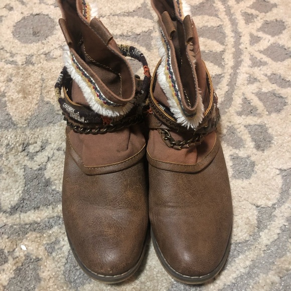 Brown boho booties - Picture 5 of 8